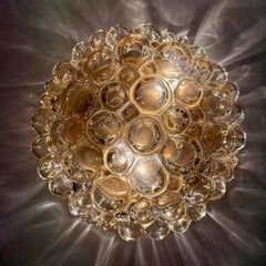 Helena tynell bubble glass flush mount ceiling lamp , 1970’s Germany