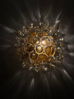 Helena tynell bubble glass flush mount ceiling lamp , 1970’s Germany