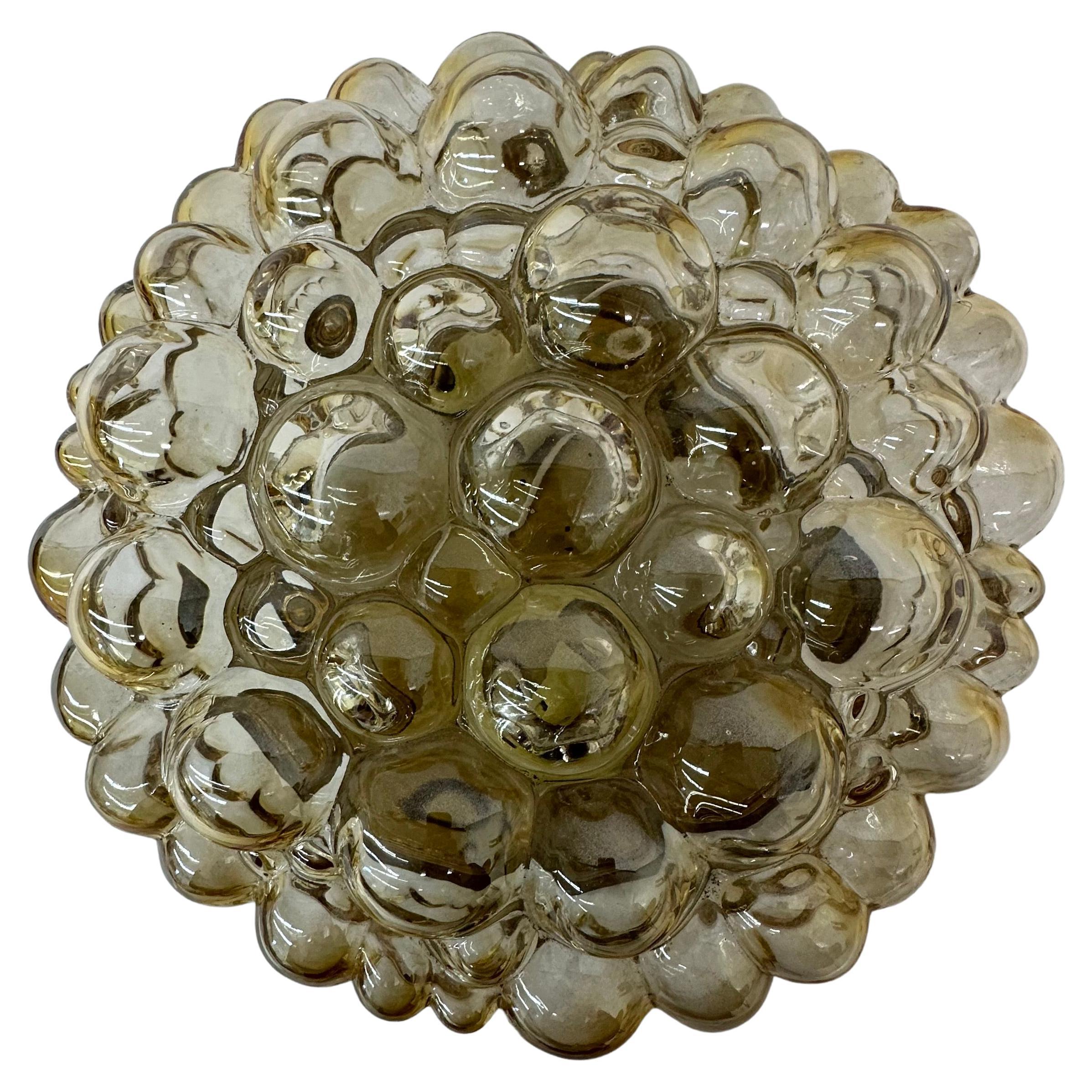 Helena tynell bubble glass flush mount ceiling lamp , 1970’s Germany For Sale