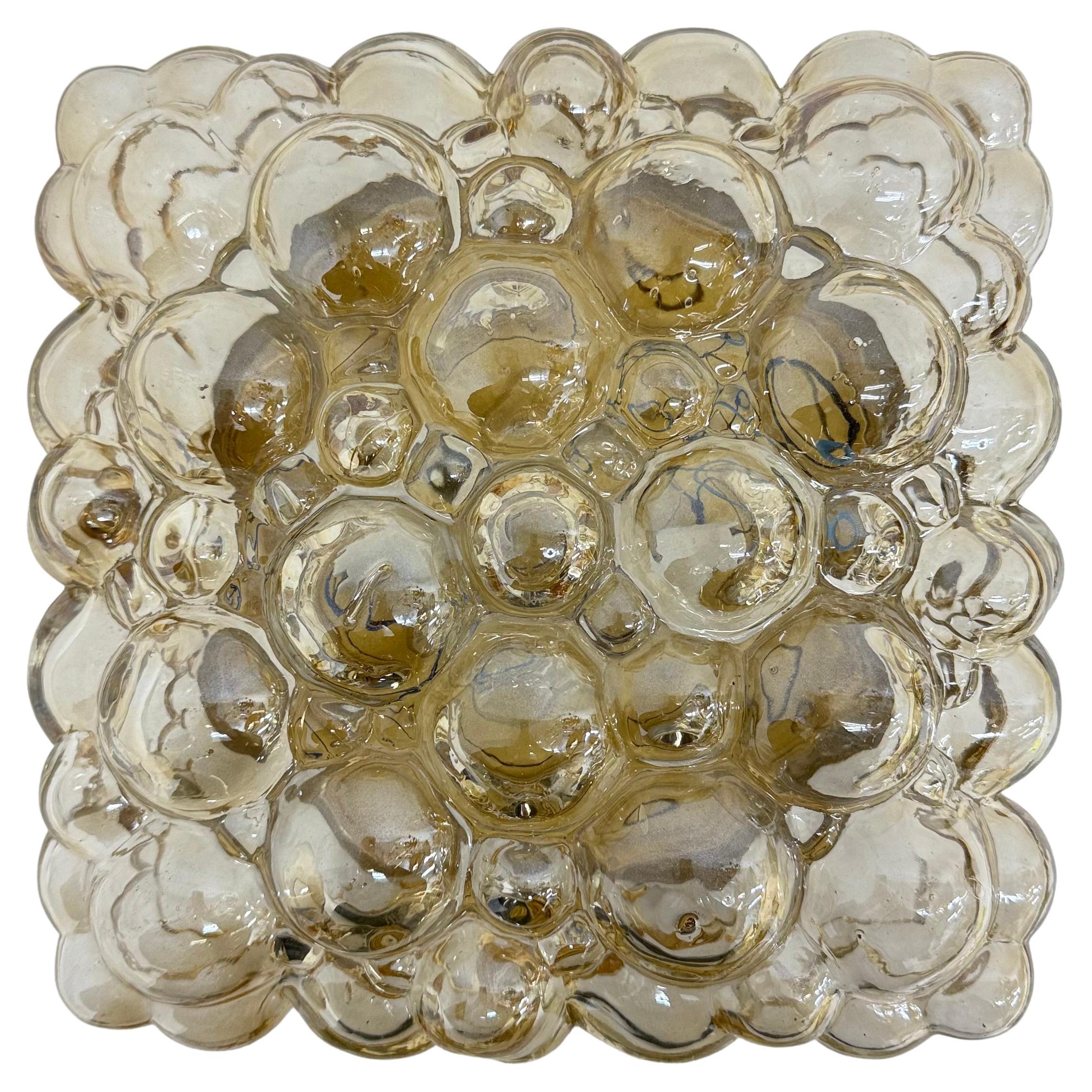 Helena tynell bubble glass flush mount ceiling lamp , 1970’s Germany en venta