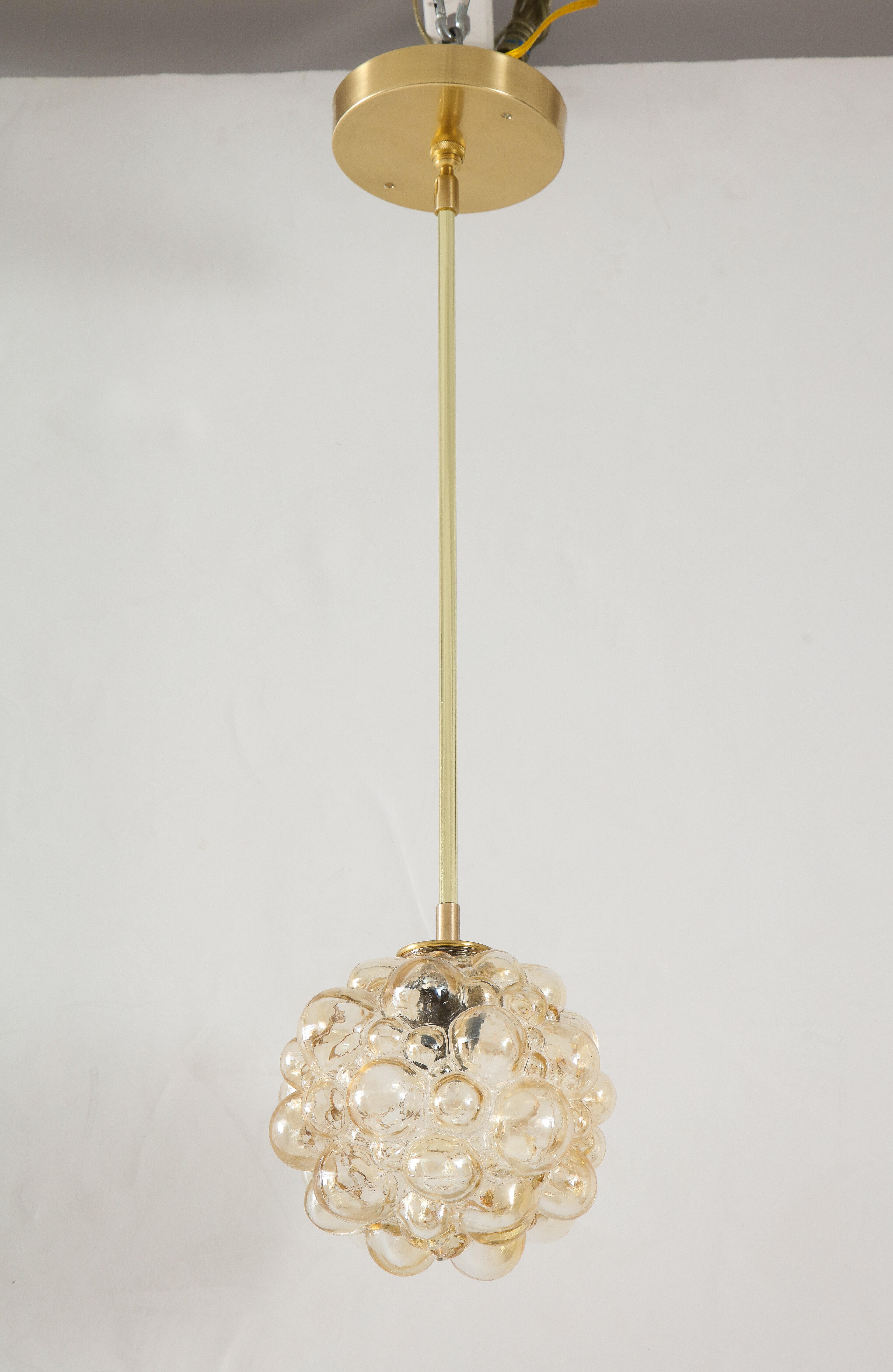 Helena Tynell Bubble Glass Pendant Lights 8 Available In Excellent Condition In New York, NY