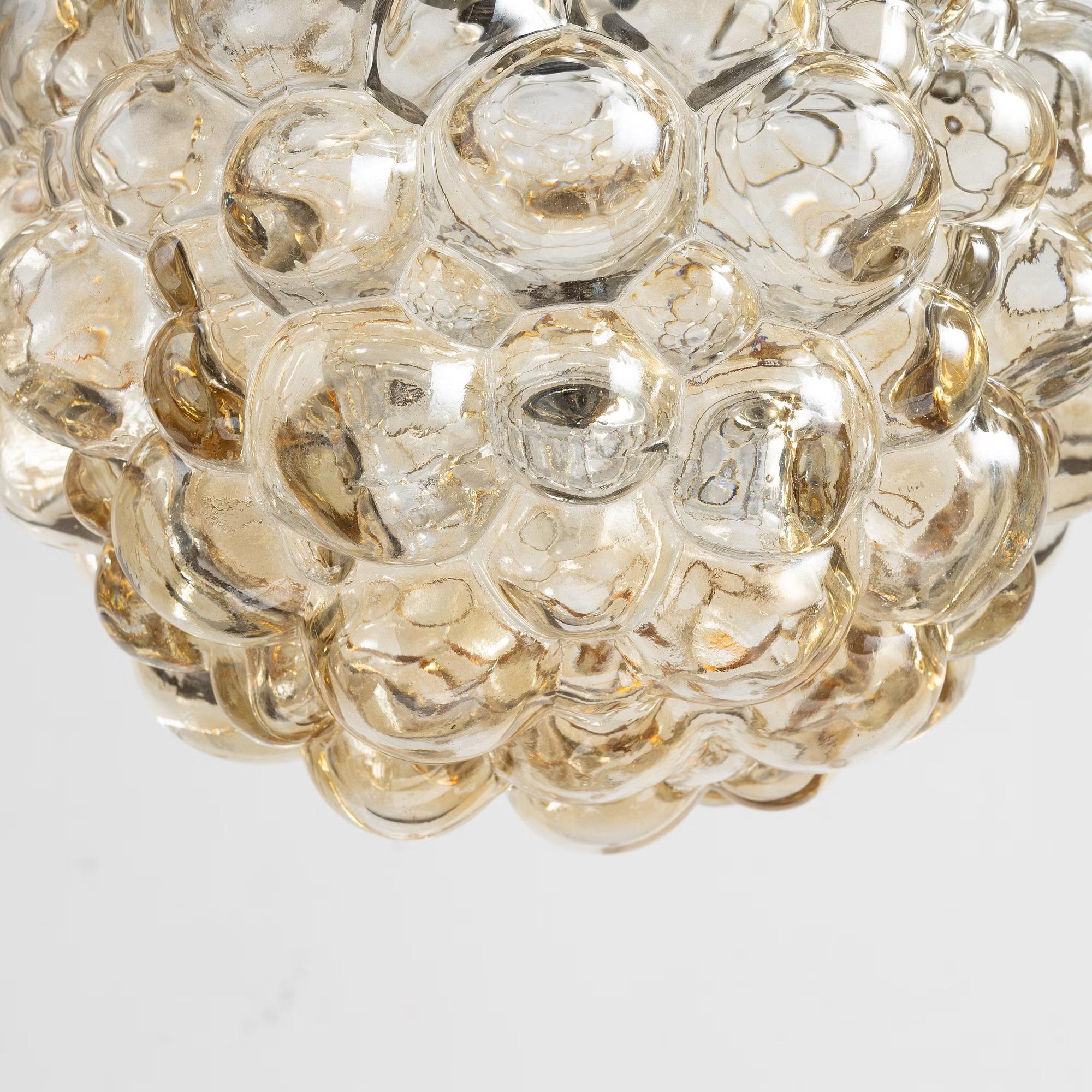 Tedesco Helena Tynell Lampada a sospensione a bolla XL Glashütte Limburg Germania 1960 in vendita