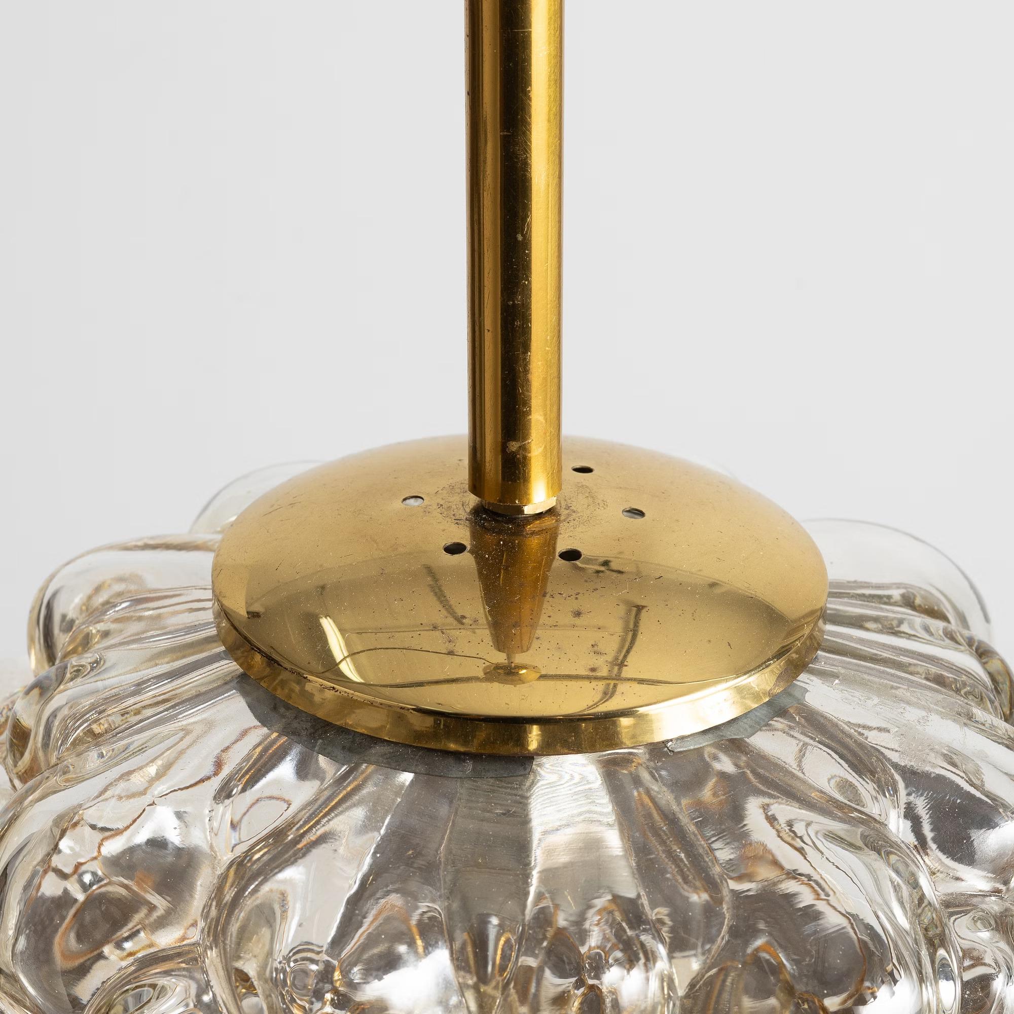 Helena Tynell Lampada a sospensione a bolla XL Glashütte Limburg Germania 1960 In condizioni buone in vendita a Paris, FR