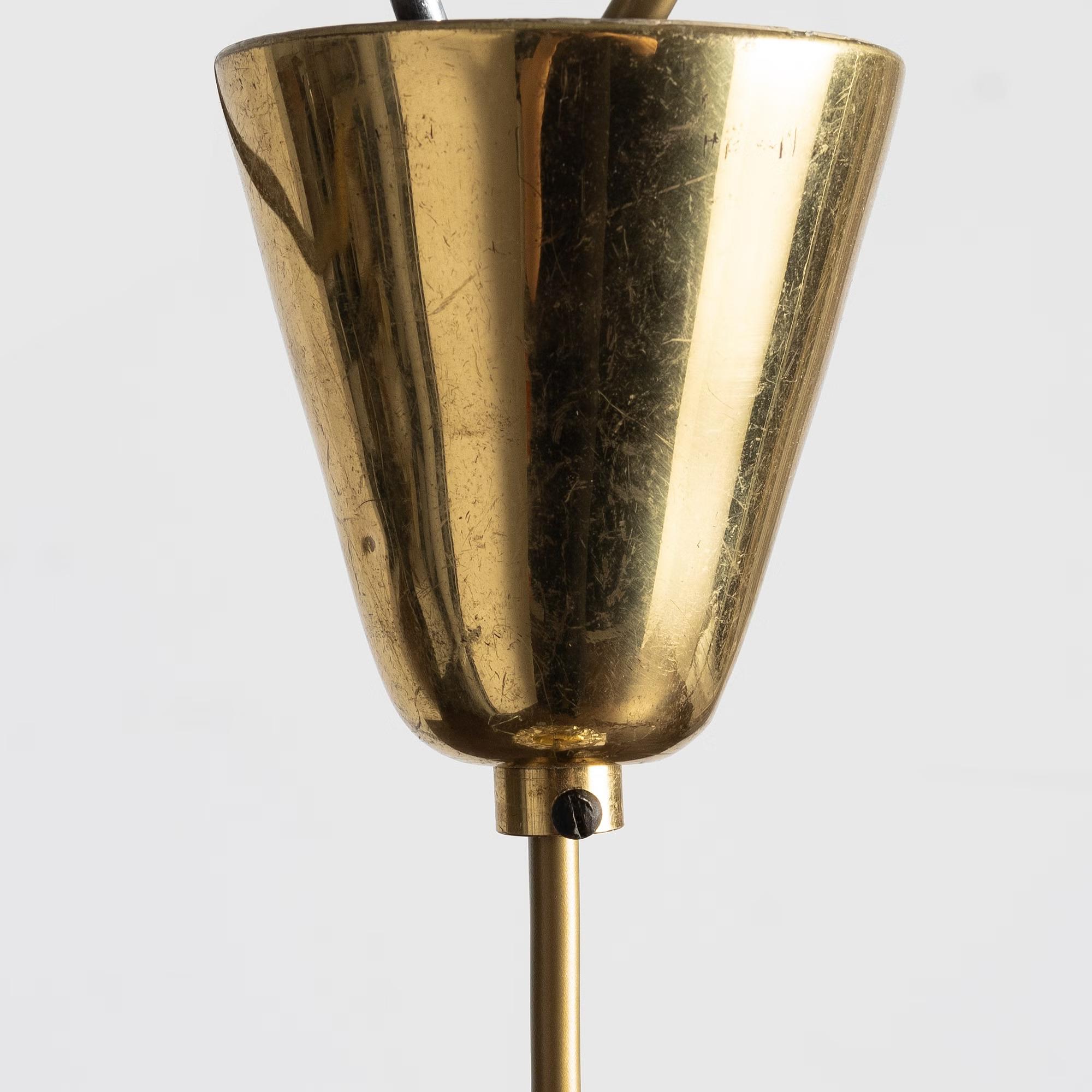 XX secolo Helena Tynell Lampada a sospensione a bolla XL Glashütte Limburg Germania 1960 in vendita