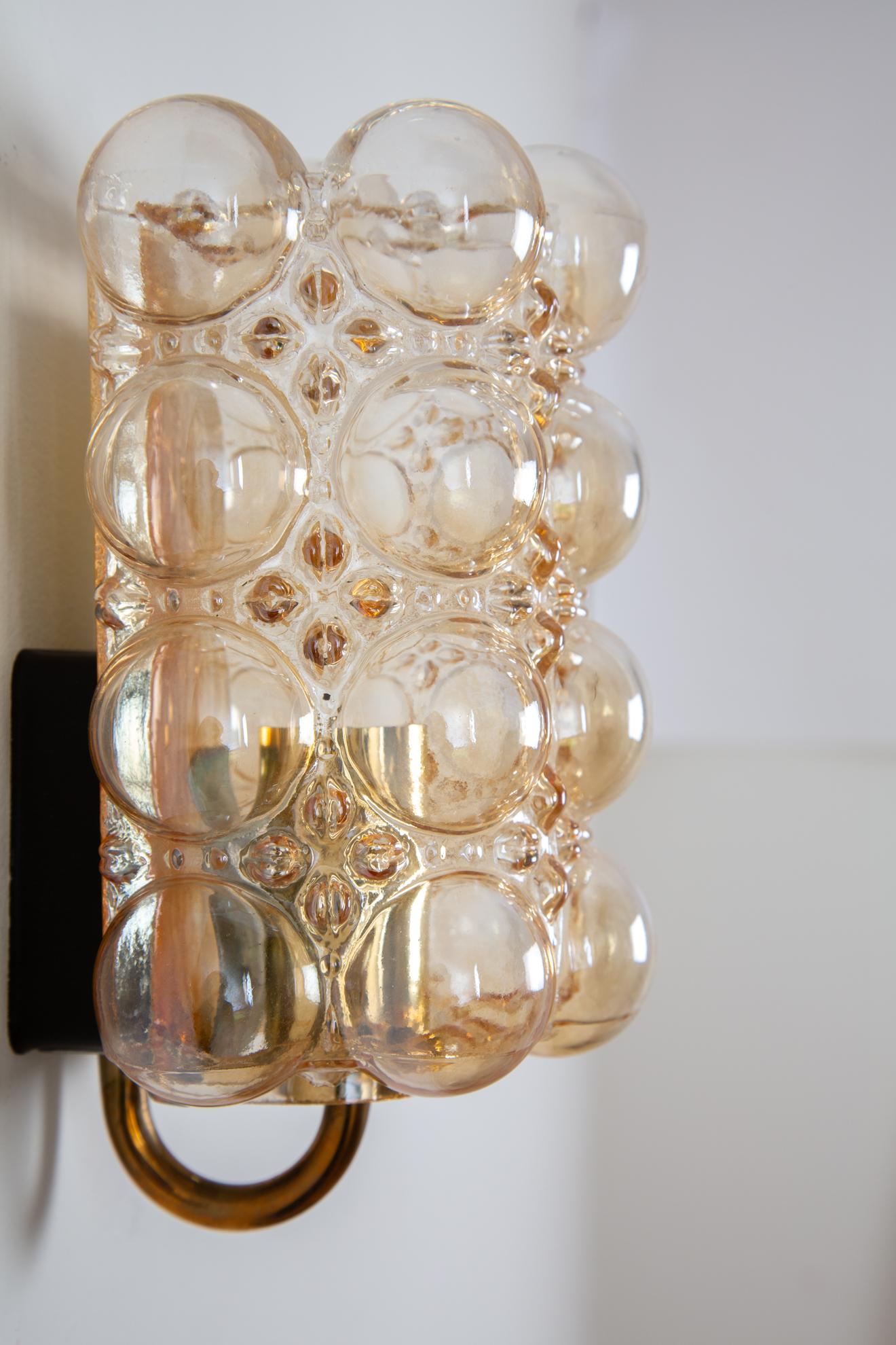 Mid-Century Modern Helena Tynell Bubble Wall Lamp for Glashütte Limburg For Sale