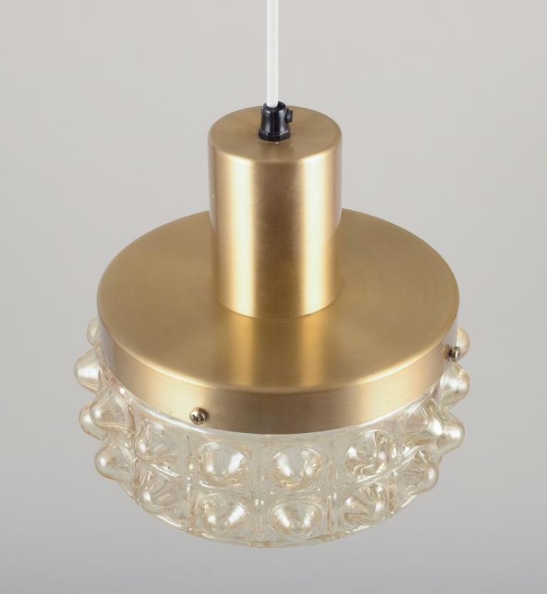 Metallo Helena Tynell, artista finlandese del vetro, per Limburg. Lampada da soffitto di design, anni '70 in vendita