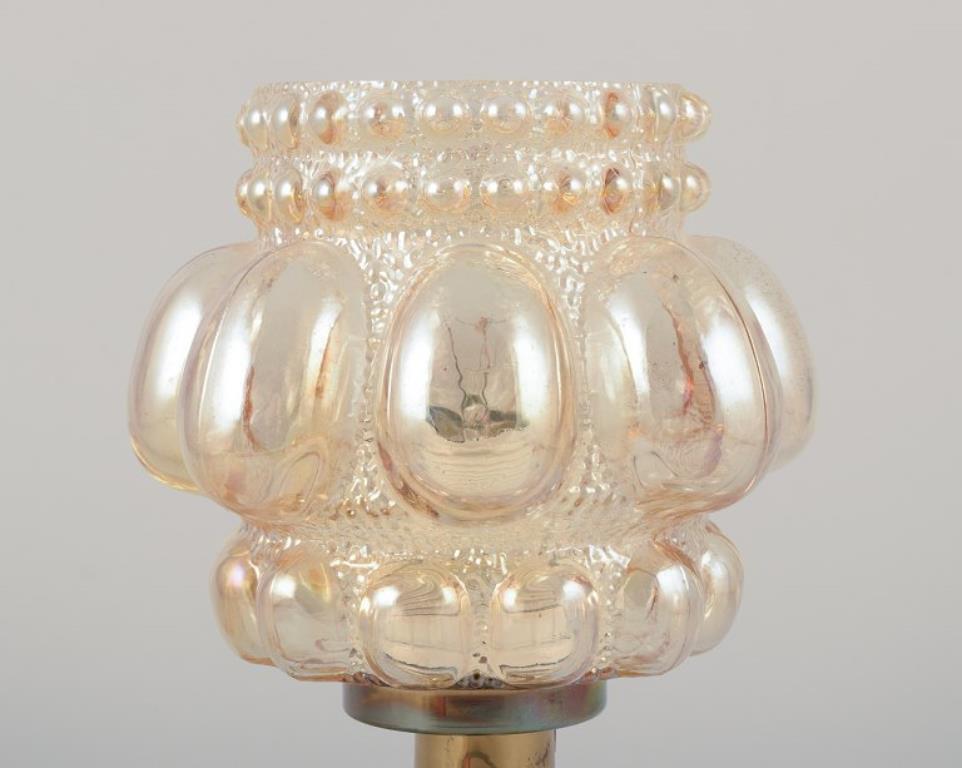 Fine XX secolo Helena Tynell, artista finlandese del vetro, per Limburg. Lampada da tavolo di design, anni '70
