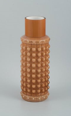 Helena Tynell, Finnish Glass Artist, Large Modernist Glass Vase in Art Glass