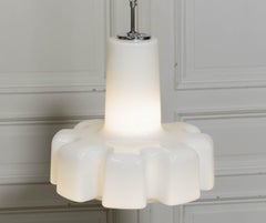 Helena Tynell for Flygsfors Glass Pendant Lamp, Sweden, 1960s