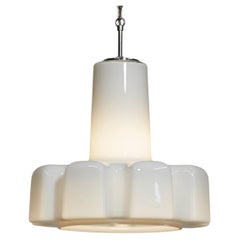 Helena Tynell for Flygsfors Glass Pendant Lamp, Sweden, 1960s