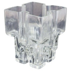 Helena Tynell for Riihimäen Lasi, Finland. Modern art glass vase, 1960s/70s