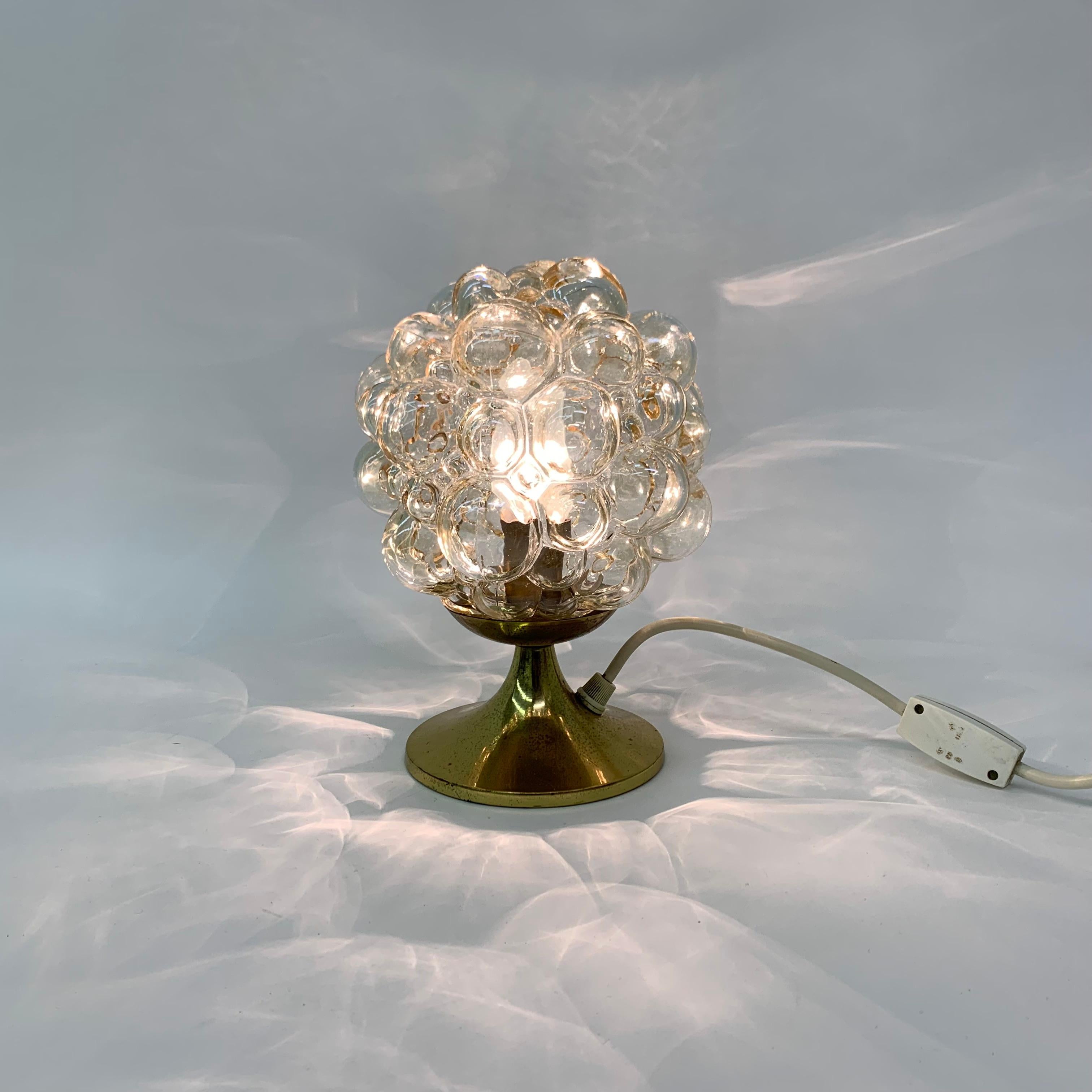 Helena Tynell Glasblasen-Tischlampe, 1970er Jahre im Angebot 7