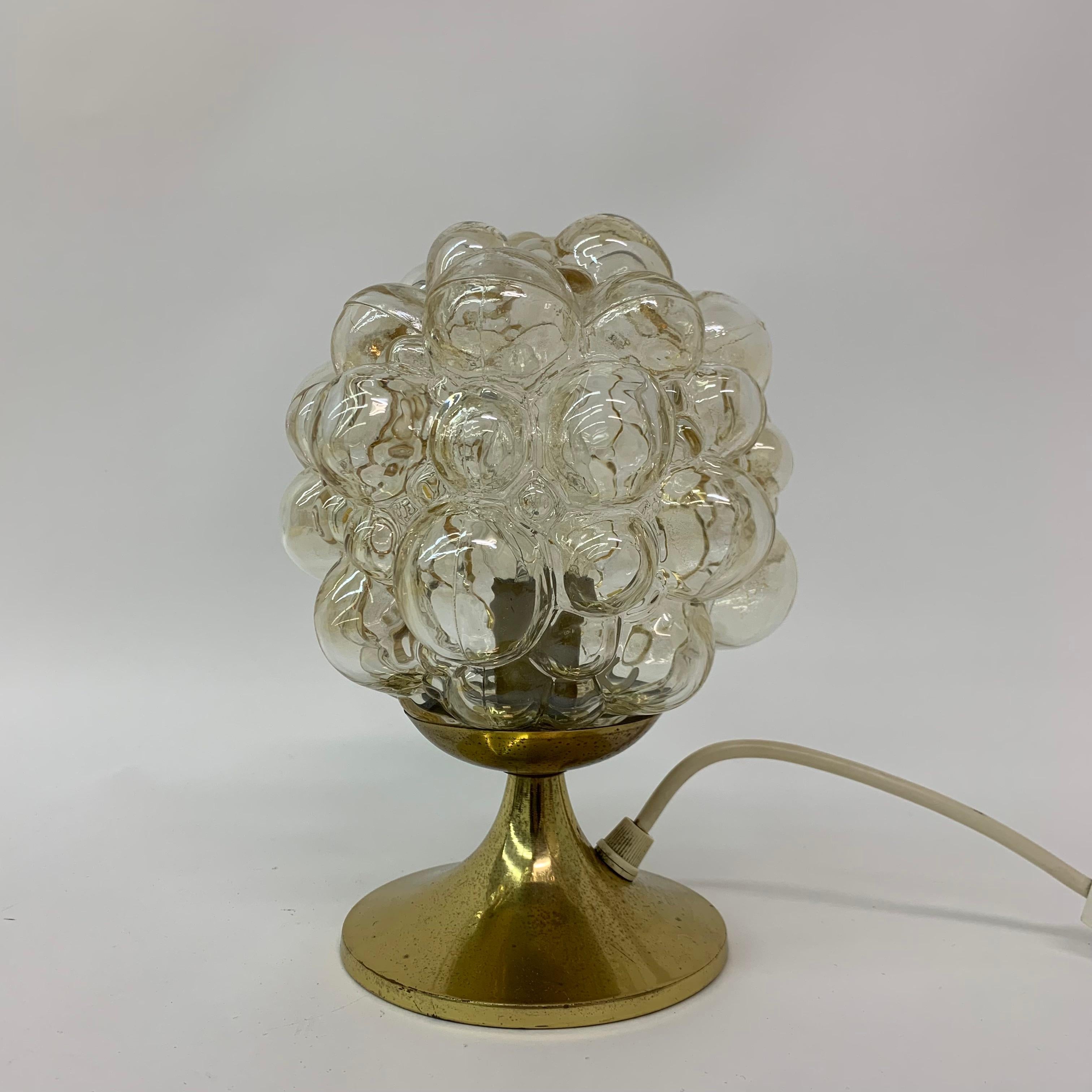 Helena Tynell glass bubble table lamp, 1970s.