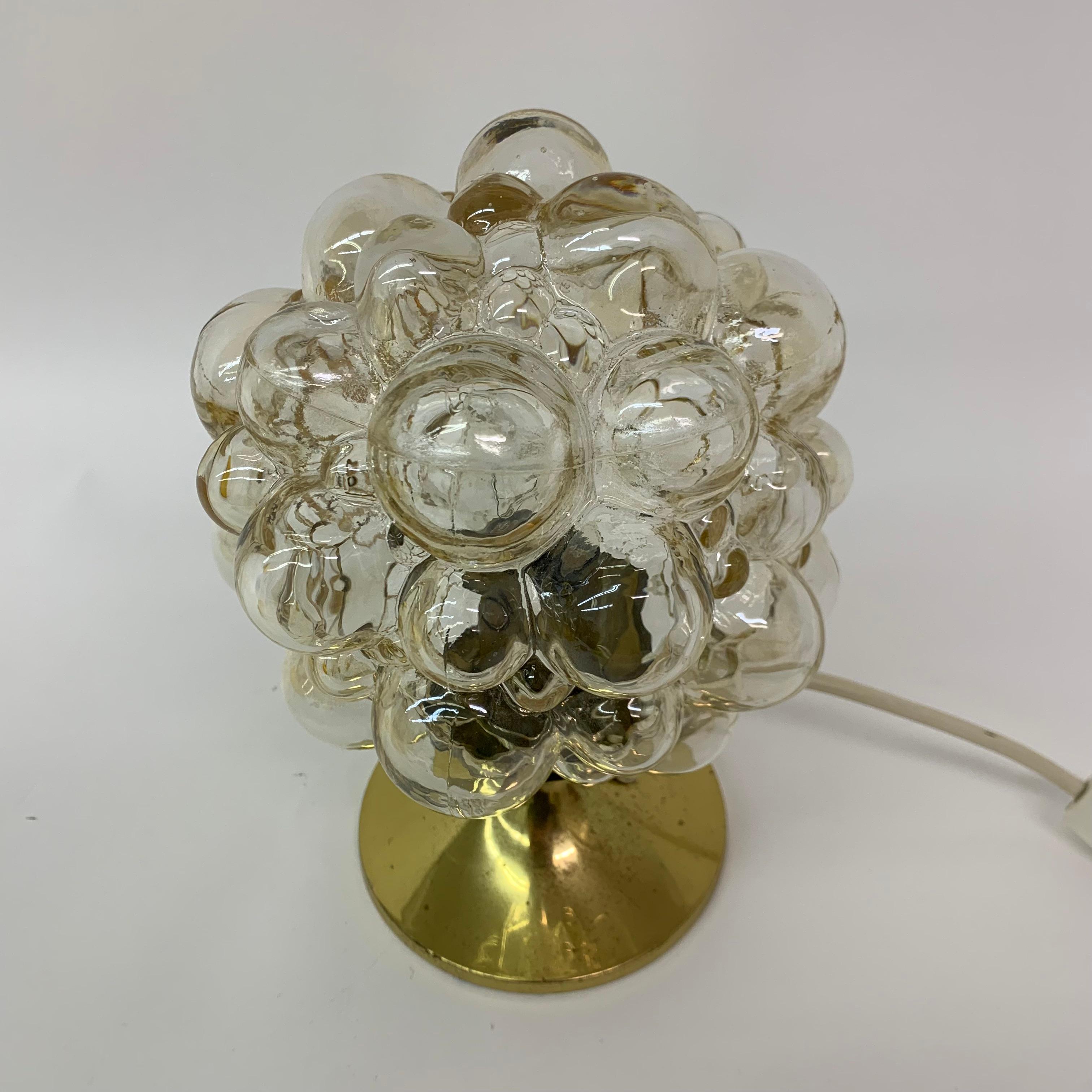 German Helena Tynell Glass Bubble Table Lamp, 1970s For Sale