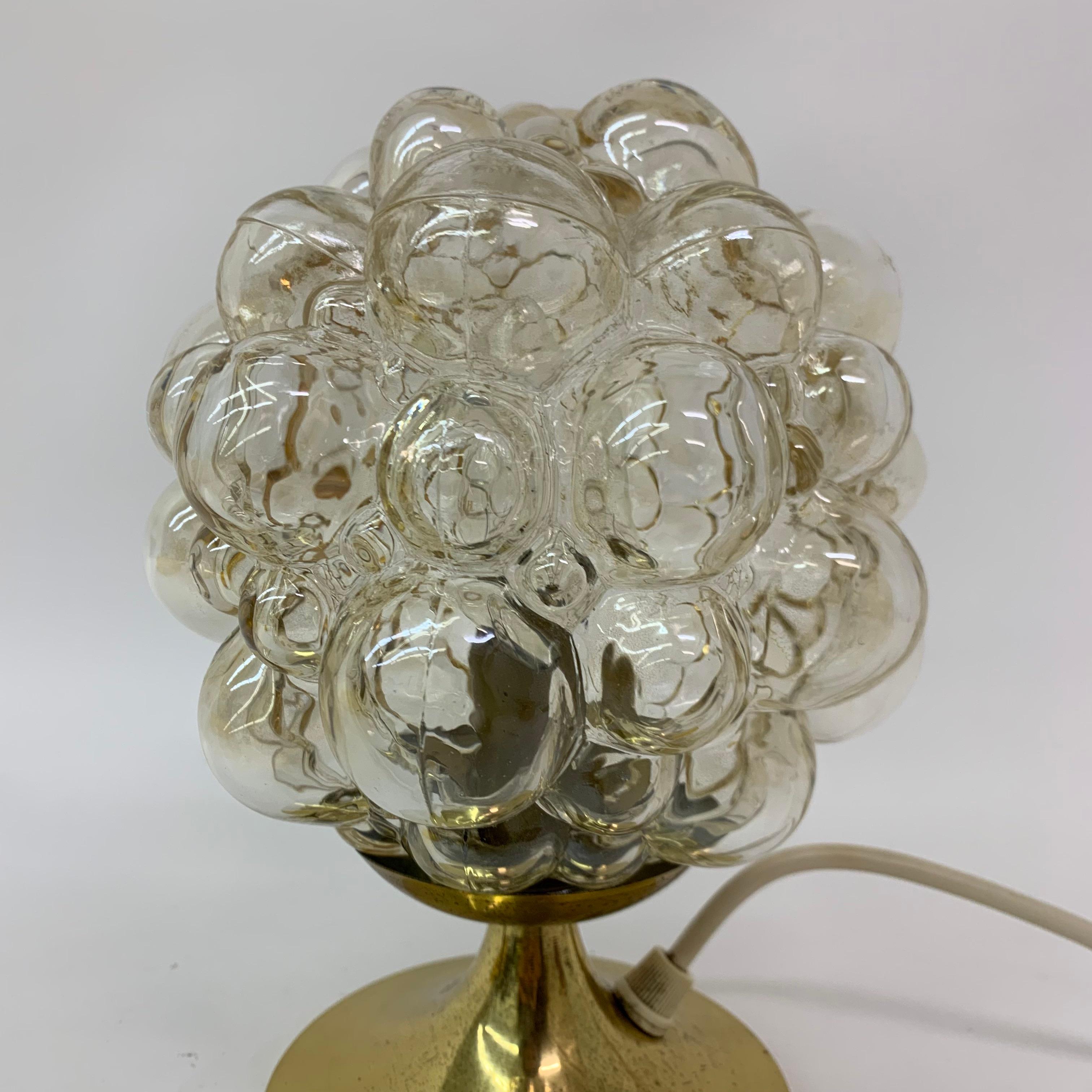 Helena Tynell Glass Bubble Table Lamp, 1970s In Good Condition For Sale In Delft, NL