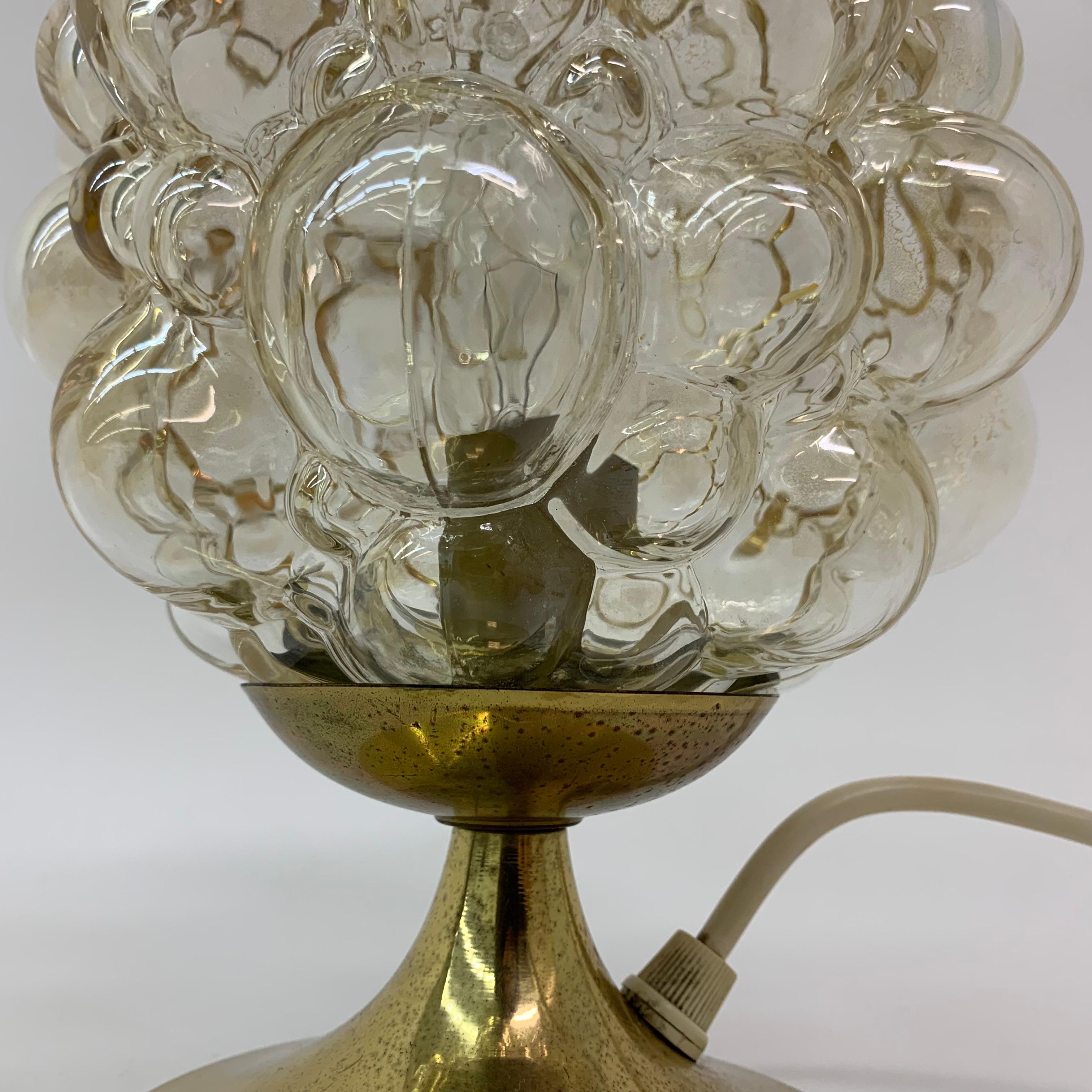 Late 20th Century Helena Tynell Glass Bubble Table Lamp, 1970s For Sale