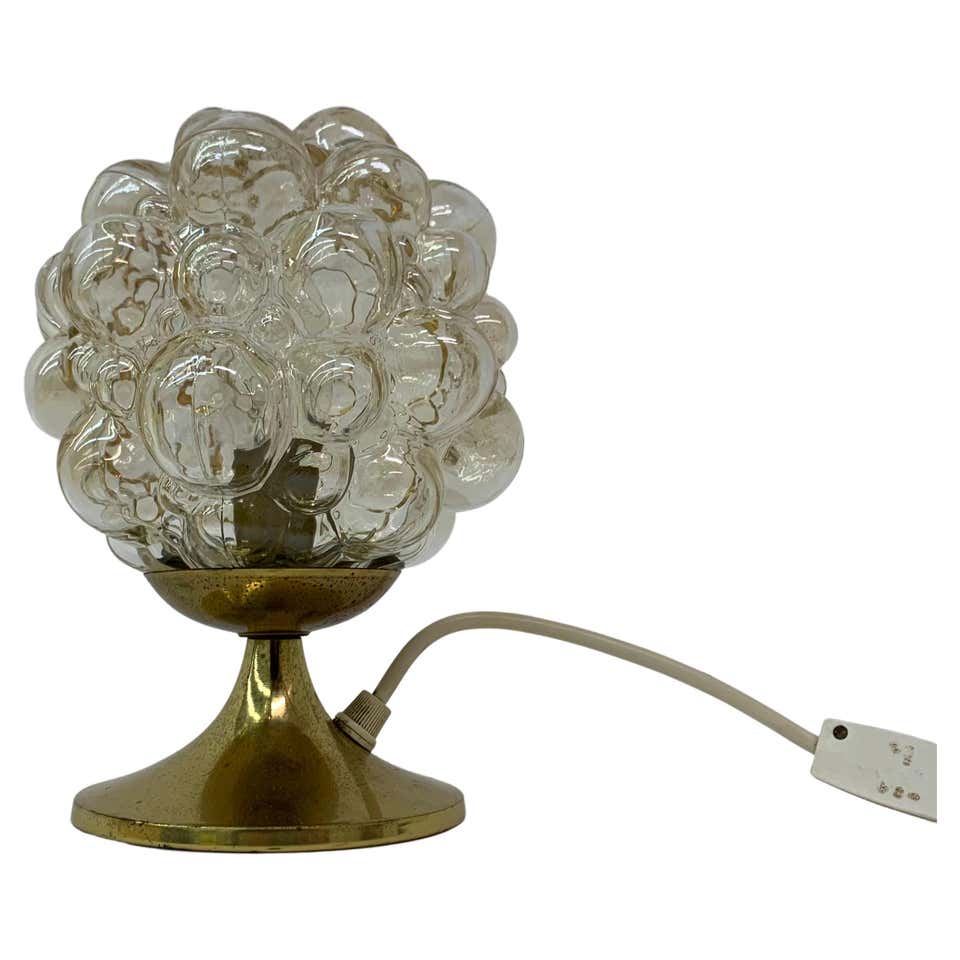 White Lacquered Glass Bubble Lamps at 1stDibs