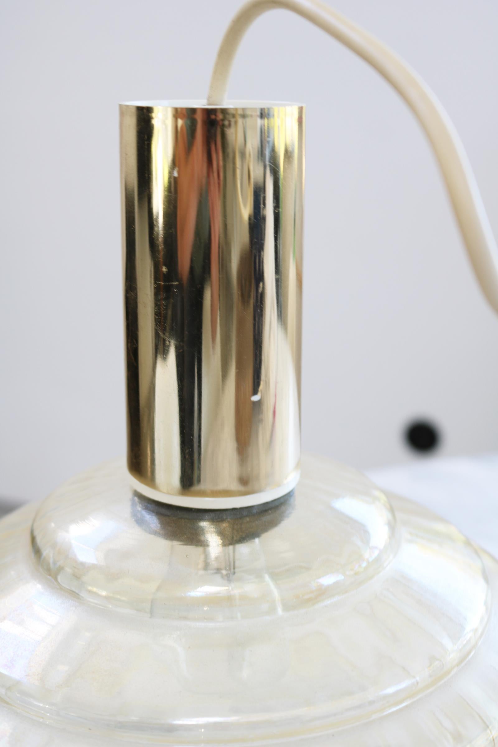 Mid-Century Modern Helena Tynell Glass Pendant Lamp for Glashutte Limburg, Germany, 1960s