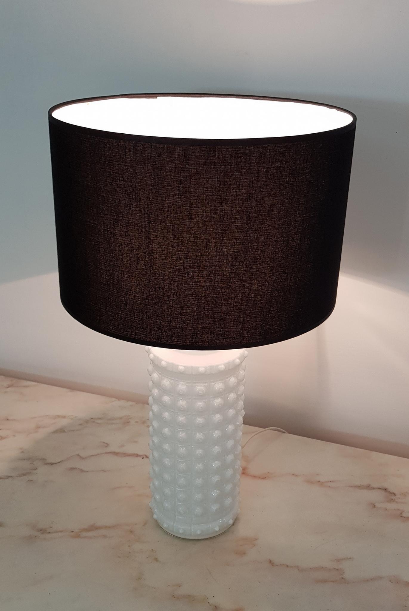 Molded Helena Tynell Glass Table Lamp for Luxus, Sweden For Sale
