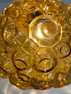 Lampe à suspension globe Helena Tynell en verre coloré, ,germany 1960