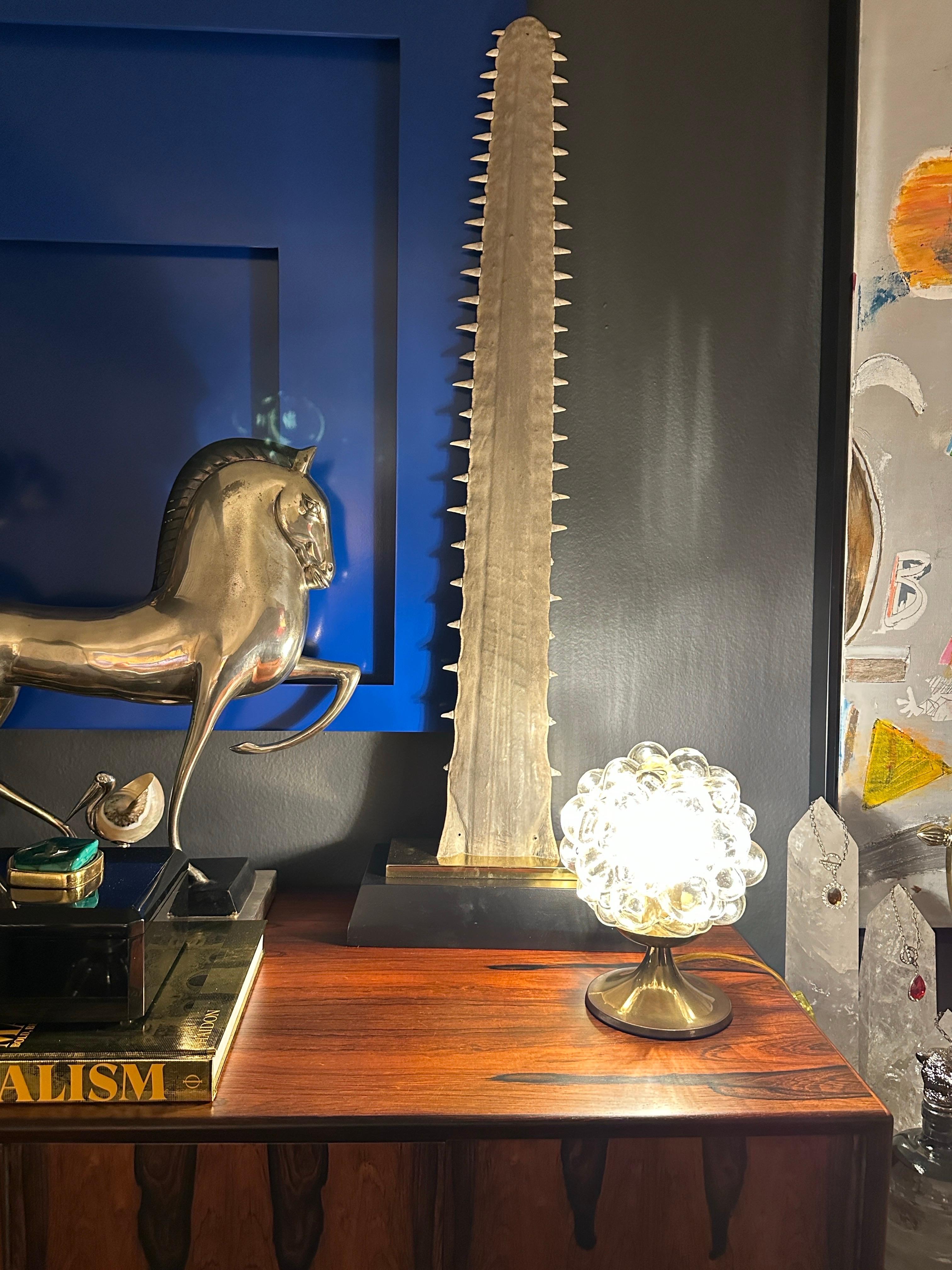Helena Tynell Golden Amber Bubble Glass Lamp 5