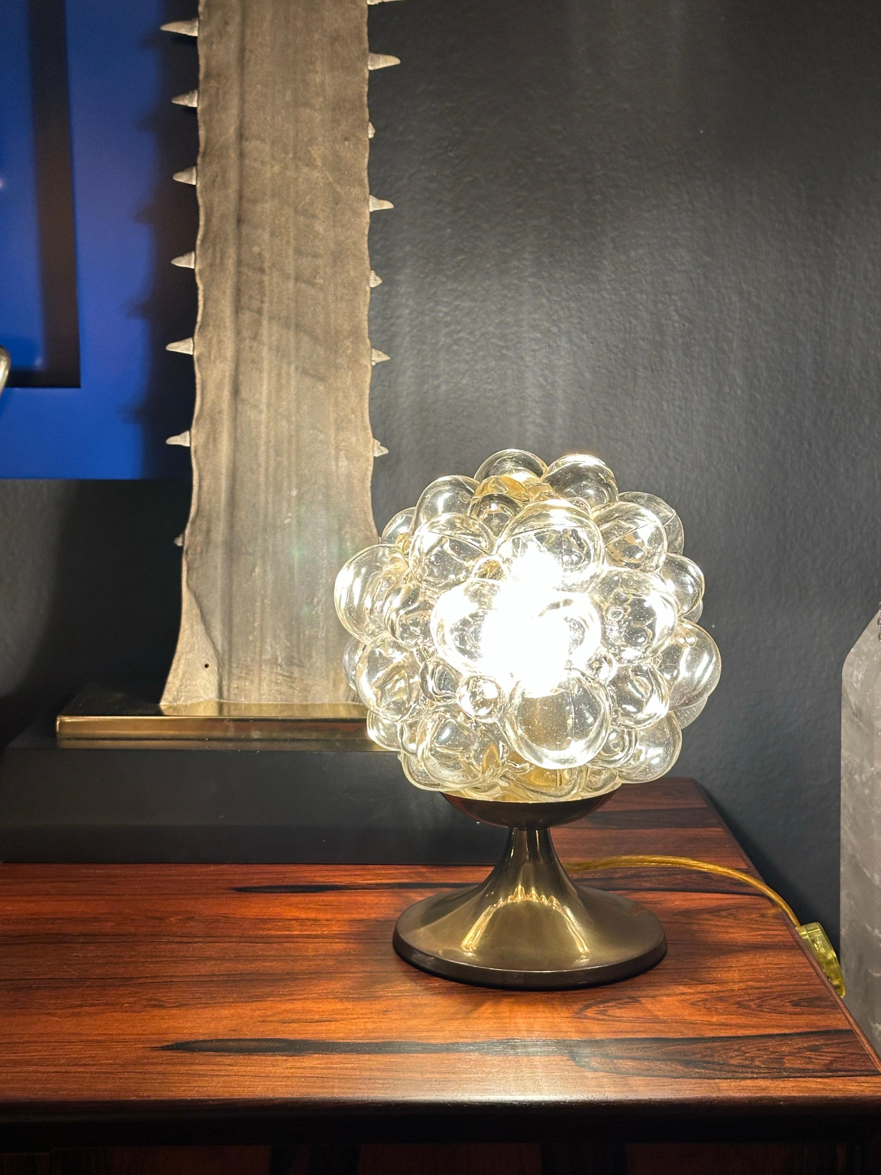 Helena Tynell Golden Amber Bubble Glass Lamp 7