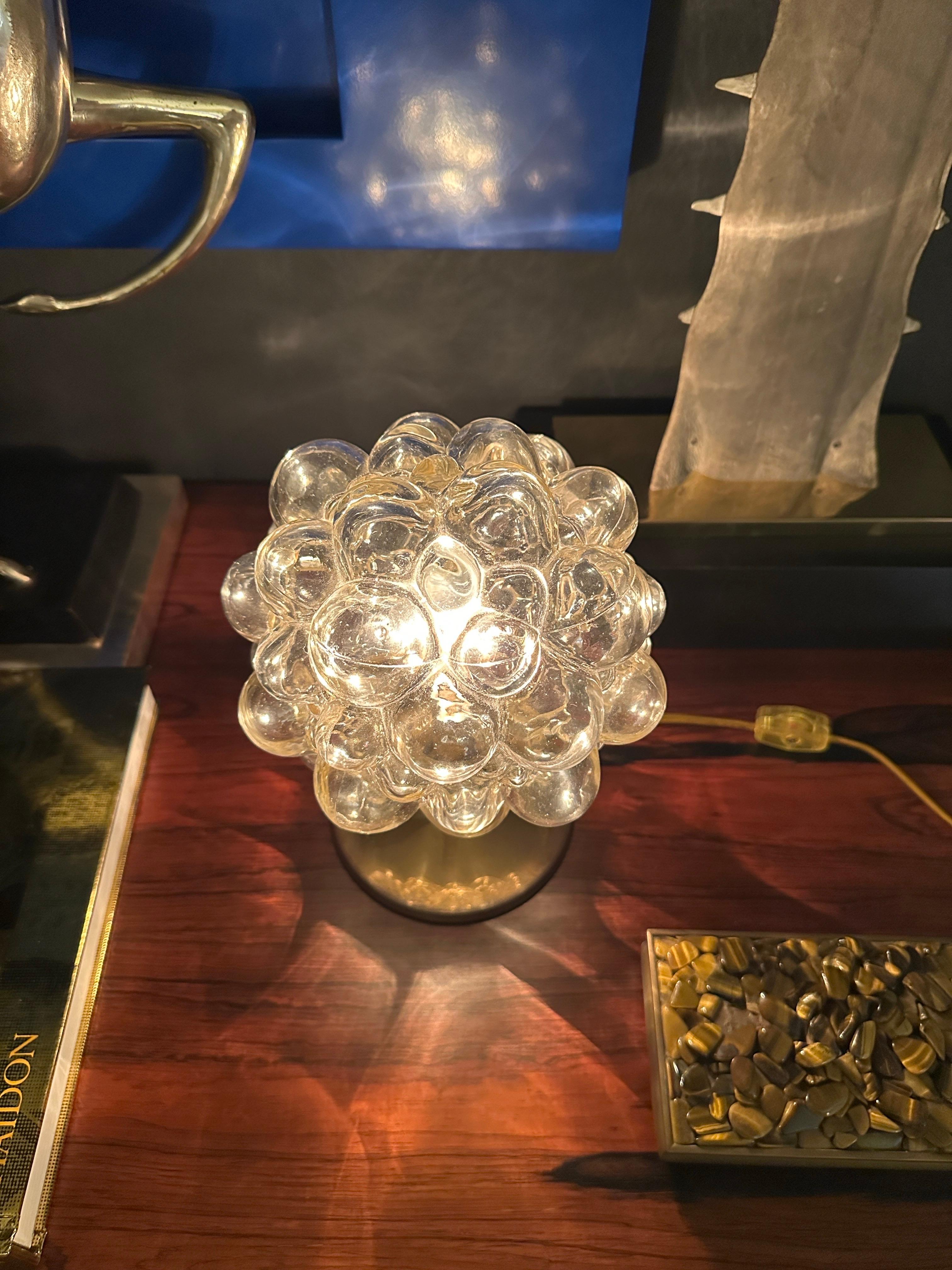 Helena Tynell Golden Amber Bubble Glass Lamp 2
