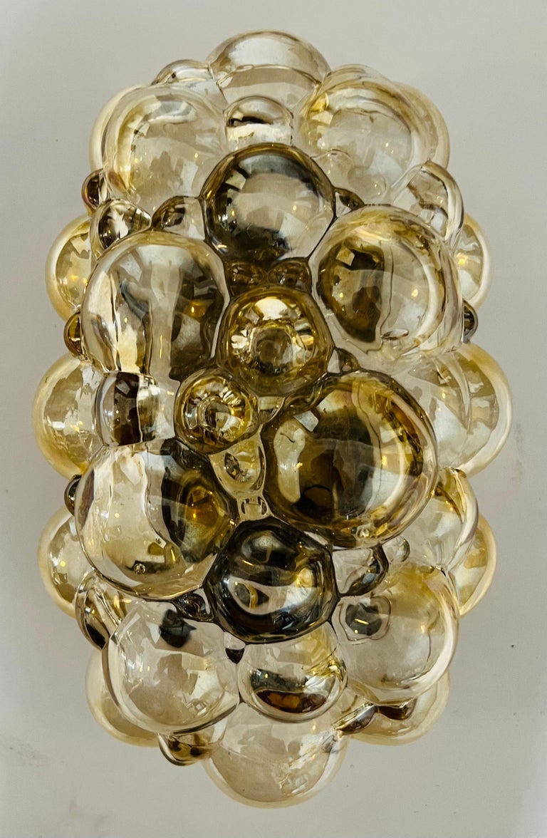 Helena Tynell Limburg Golden Bubble Glass 1960 Wall Lamp For Sale 3