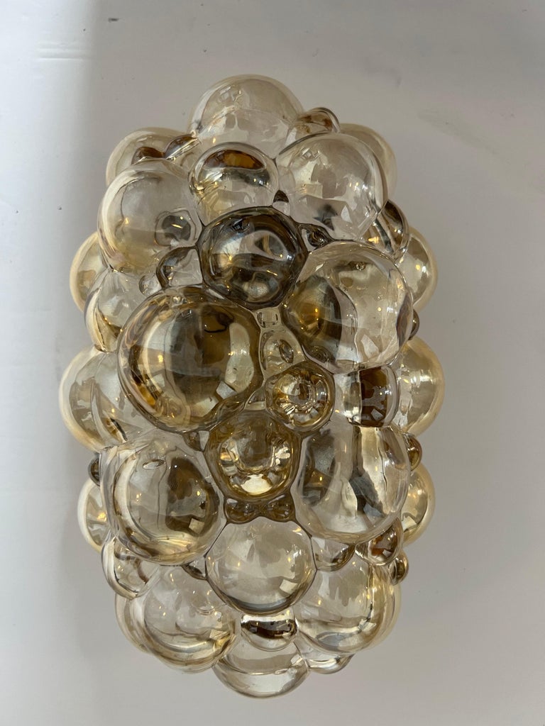 Mid-20th Century Helena Tynell Limburg Golden Bubble Glass 1960 Wall Lamp For Sale