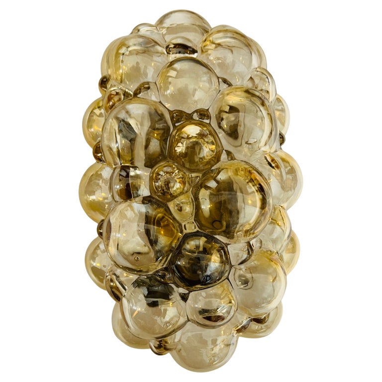 Helena Tynell Limburg Golden Bubble Glass 1960 Wall Lamp For Sale