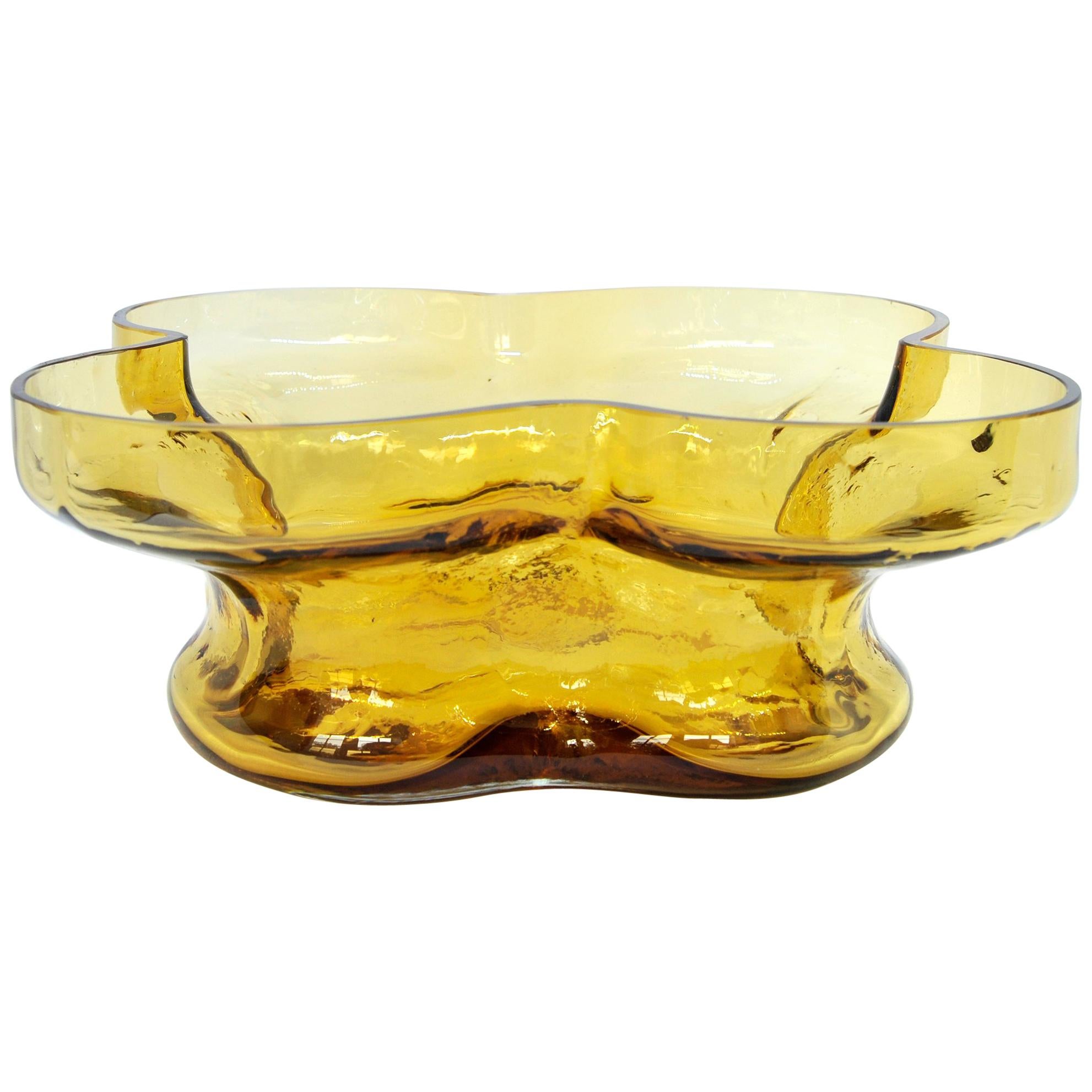 Helena Tynell "Onnenlehti" Glass Bowl For Sale