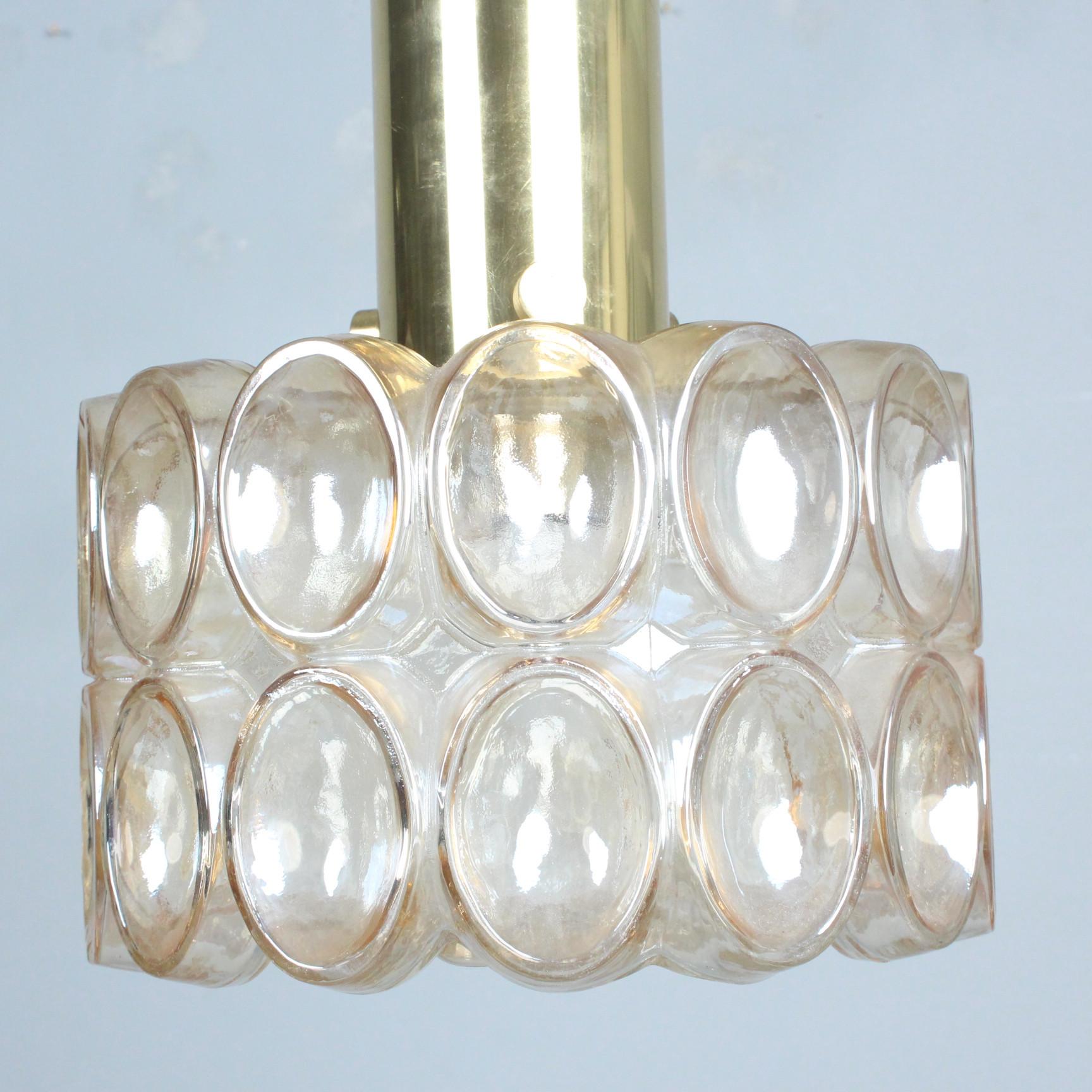 Mid-Century moderno Lampada a sospensione Helena Tynell per Glashütte Limburg Germania 1960 in vendita