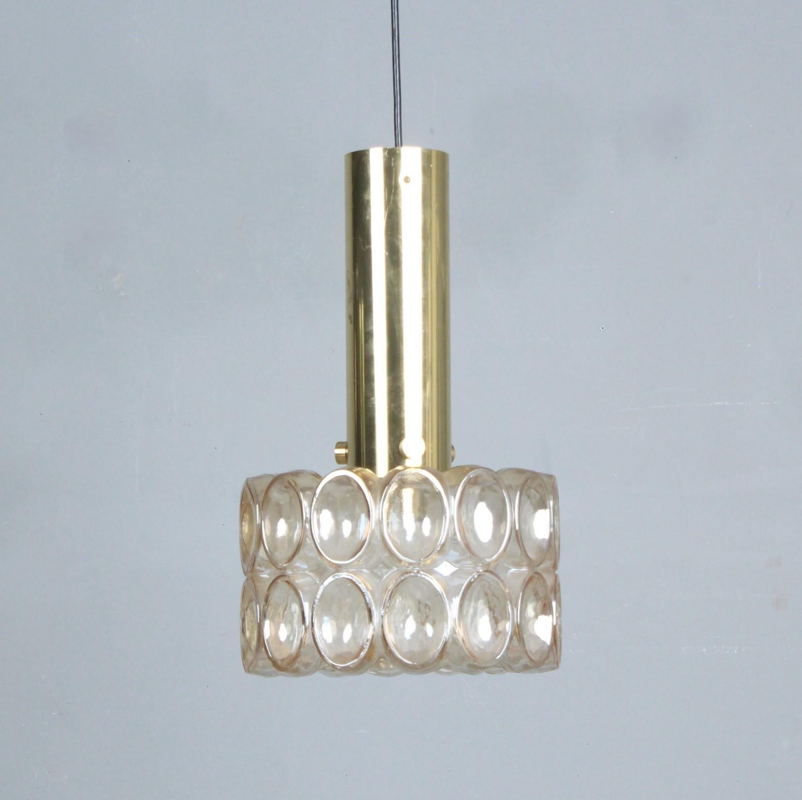 Lampada a sospensione Helena Tynell per Glashütte Limburg Germania 1960 In condizioni buone in vendita a Paris, FR