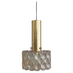 Helena Tynell Pendant Lamp - Glass-Brass, Made by Glashütte Limburg, 1970s