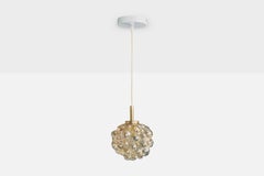 Helena Tynell, Pendant Light, Brass, Glass, Germany, 1960s