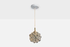 Helena Tynell, Pendant Lights, Brass, Glass, Germany, 1960s