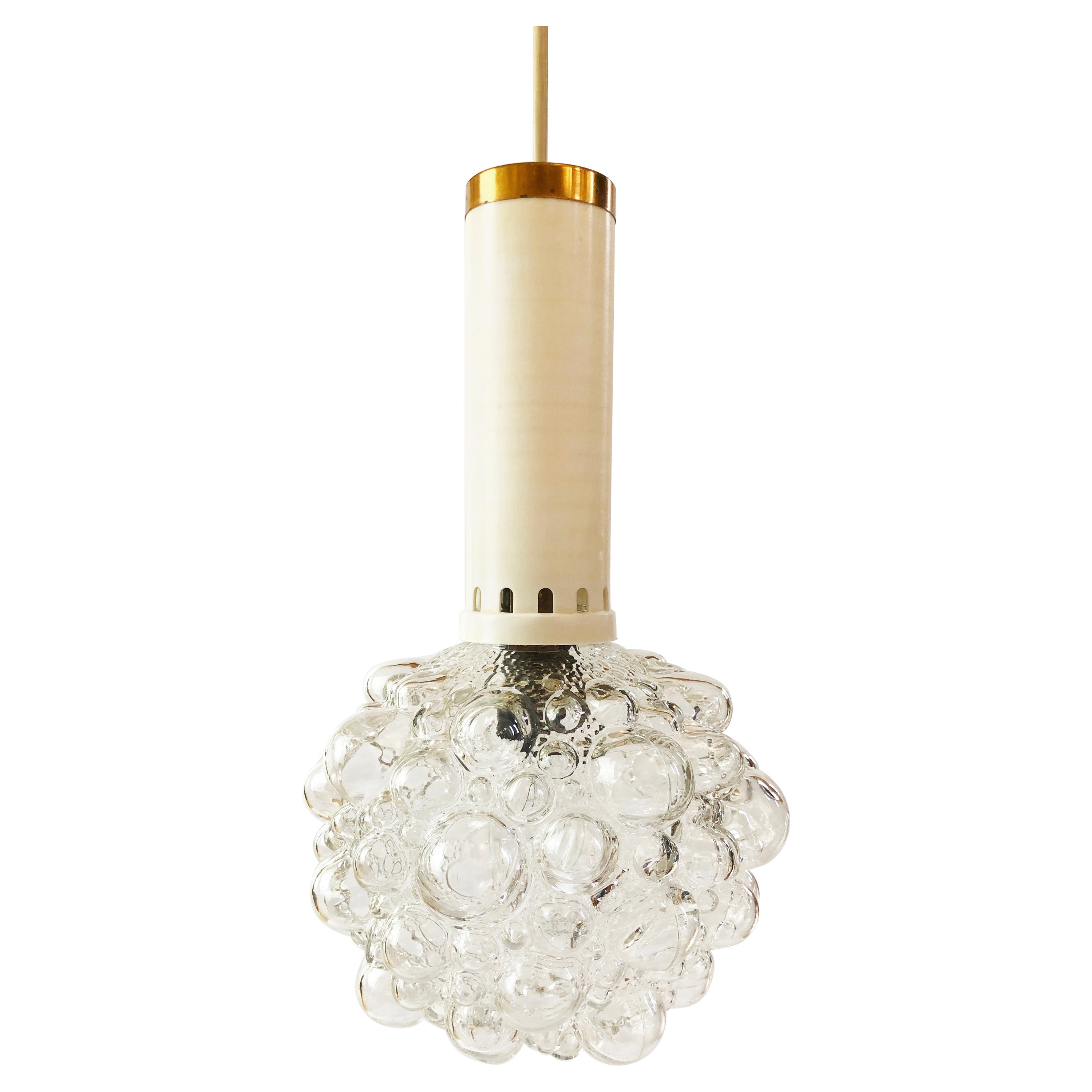 Helena Tynell Small Bubble Glas Lamp Pendant Glashütte Limburg, 1960s, Germany