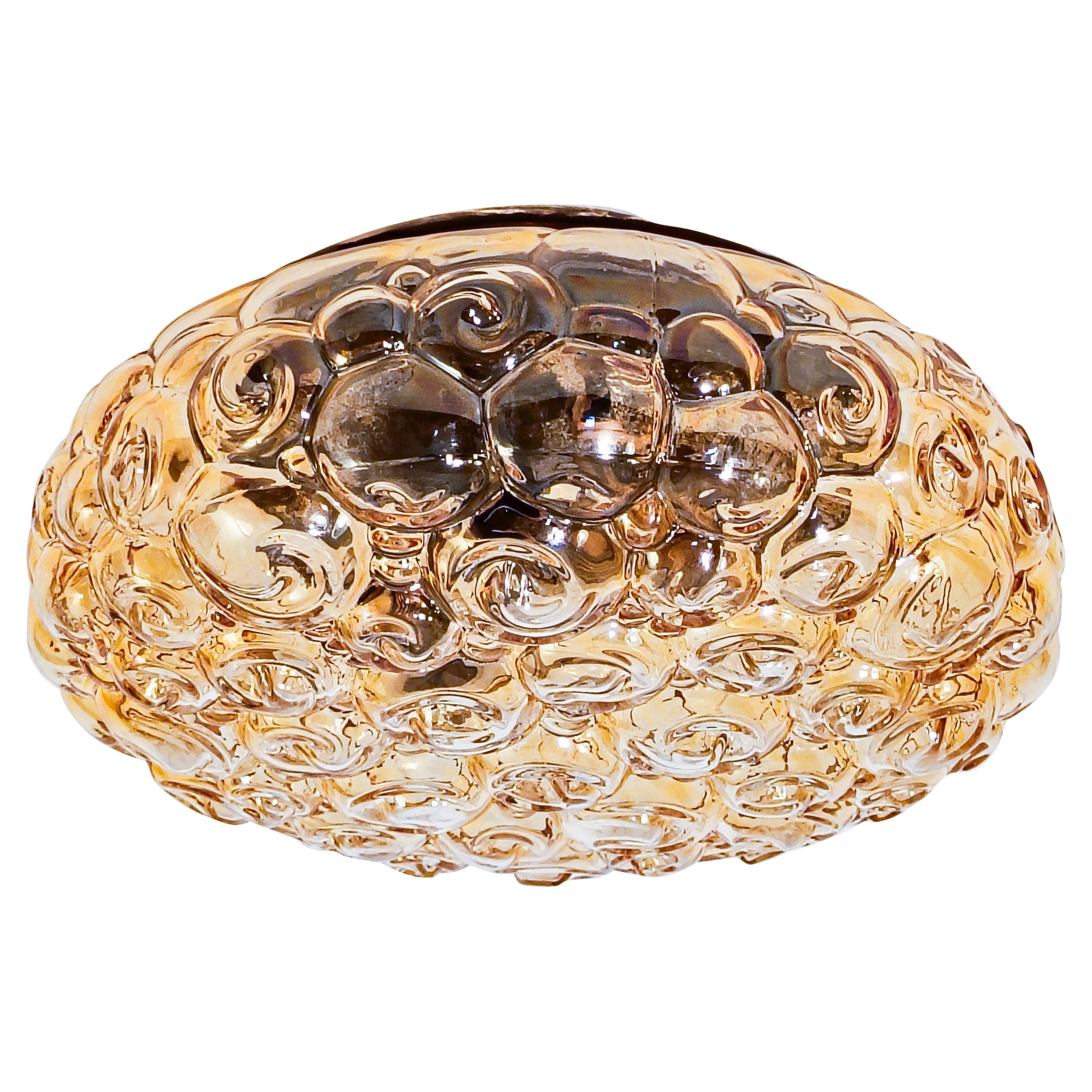 Helena Tynell. Space Age bubble glass flush mount by Limburg, Germany, 1960s