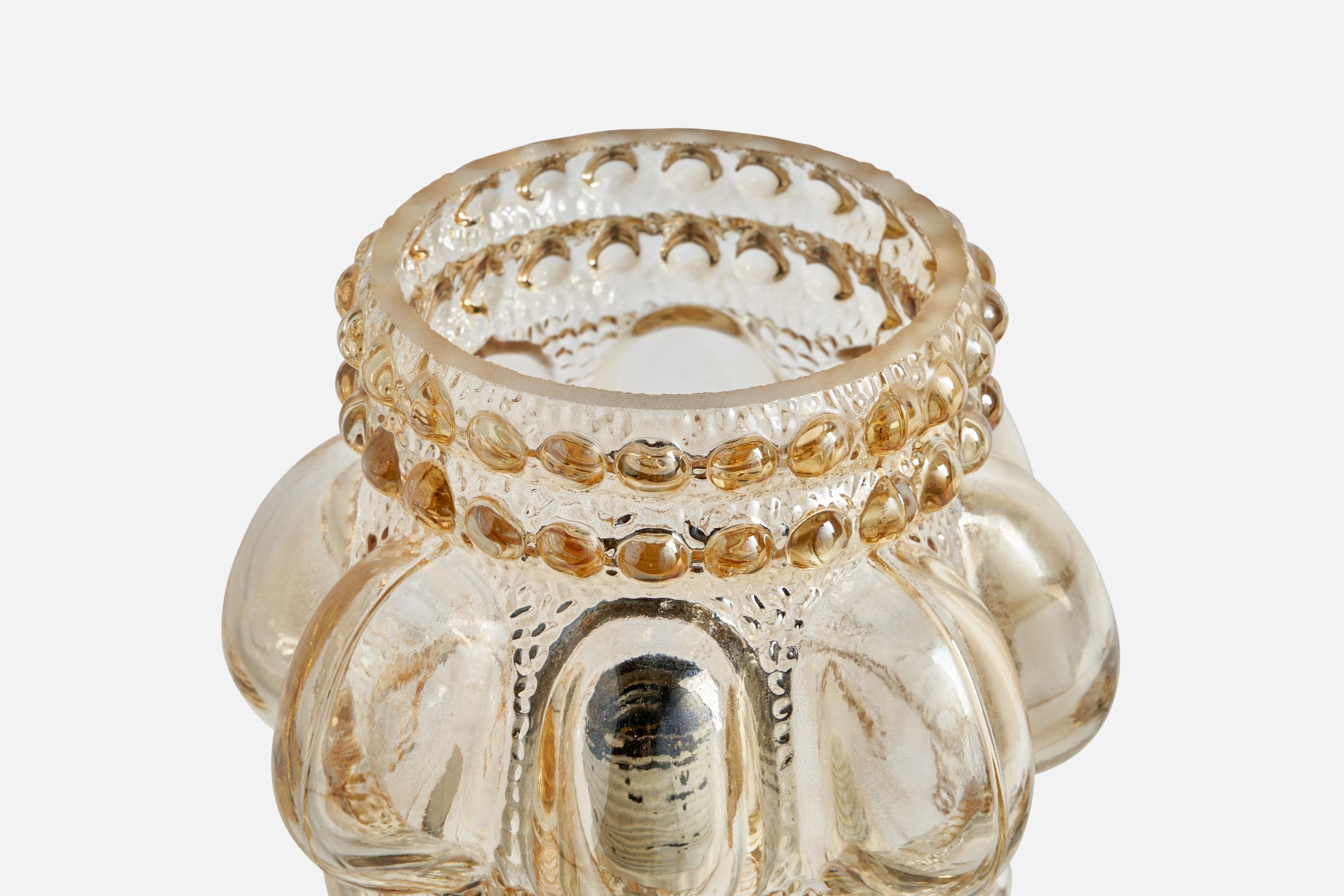 Helena Tynell, lampe de bureau, laiton, verre, Allemagne, années 1960 Bon état à High Point, NC