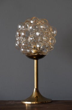 Helena Tynell, lampe de table, verre et laiton, pour Glashütte Limburg, Allemagne, années 1960