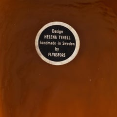 Helena Tynell Table Lamp in Glass for Flygsfors Sweden 1960s