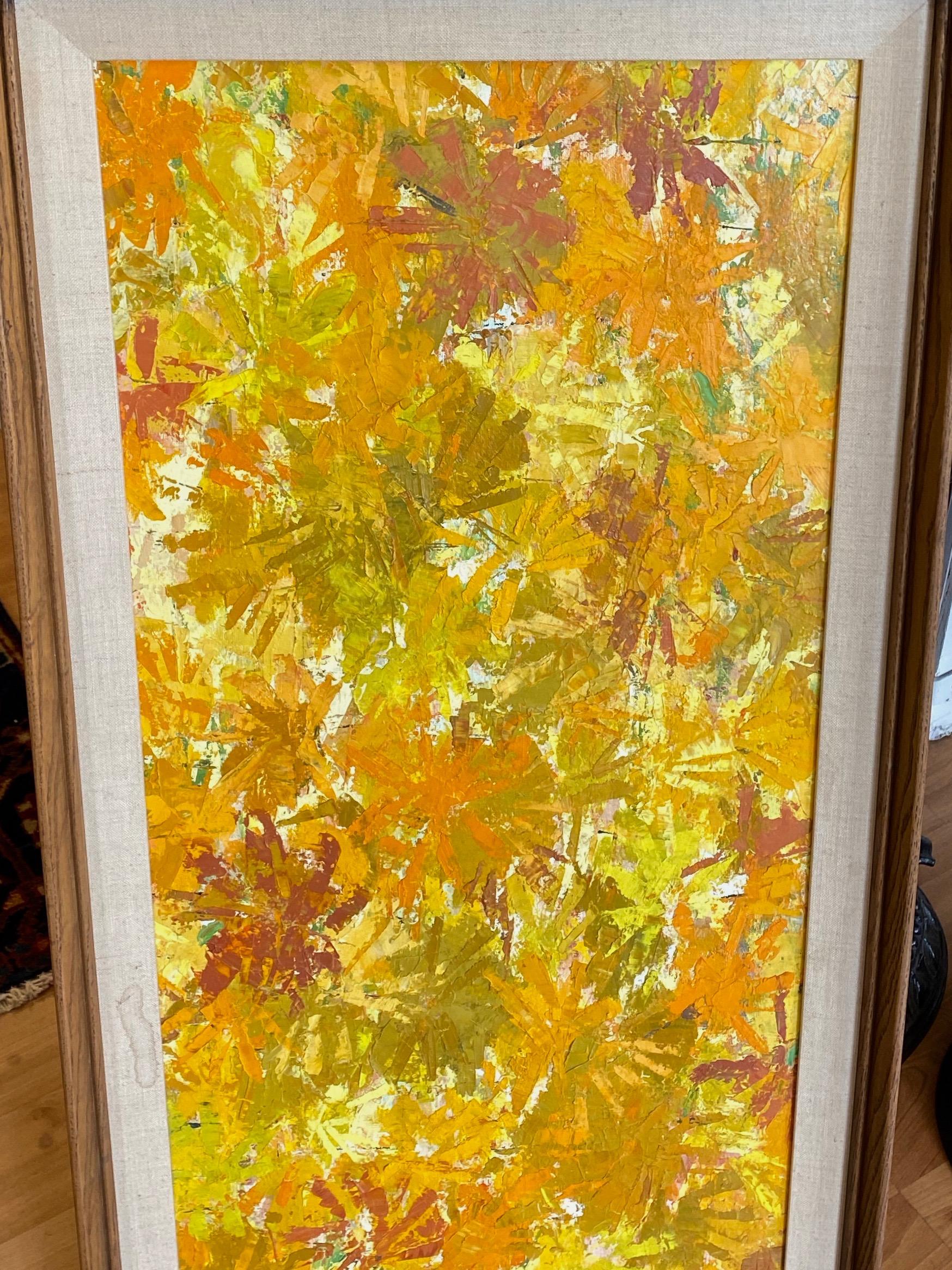 Helena Willi “Autumn”, Expressionist Flora Oil Painting, c. 1960 9