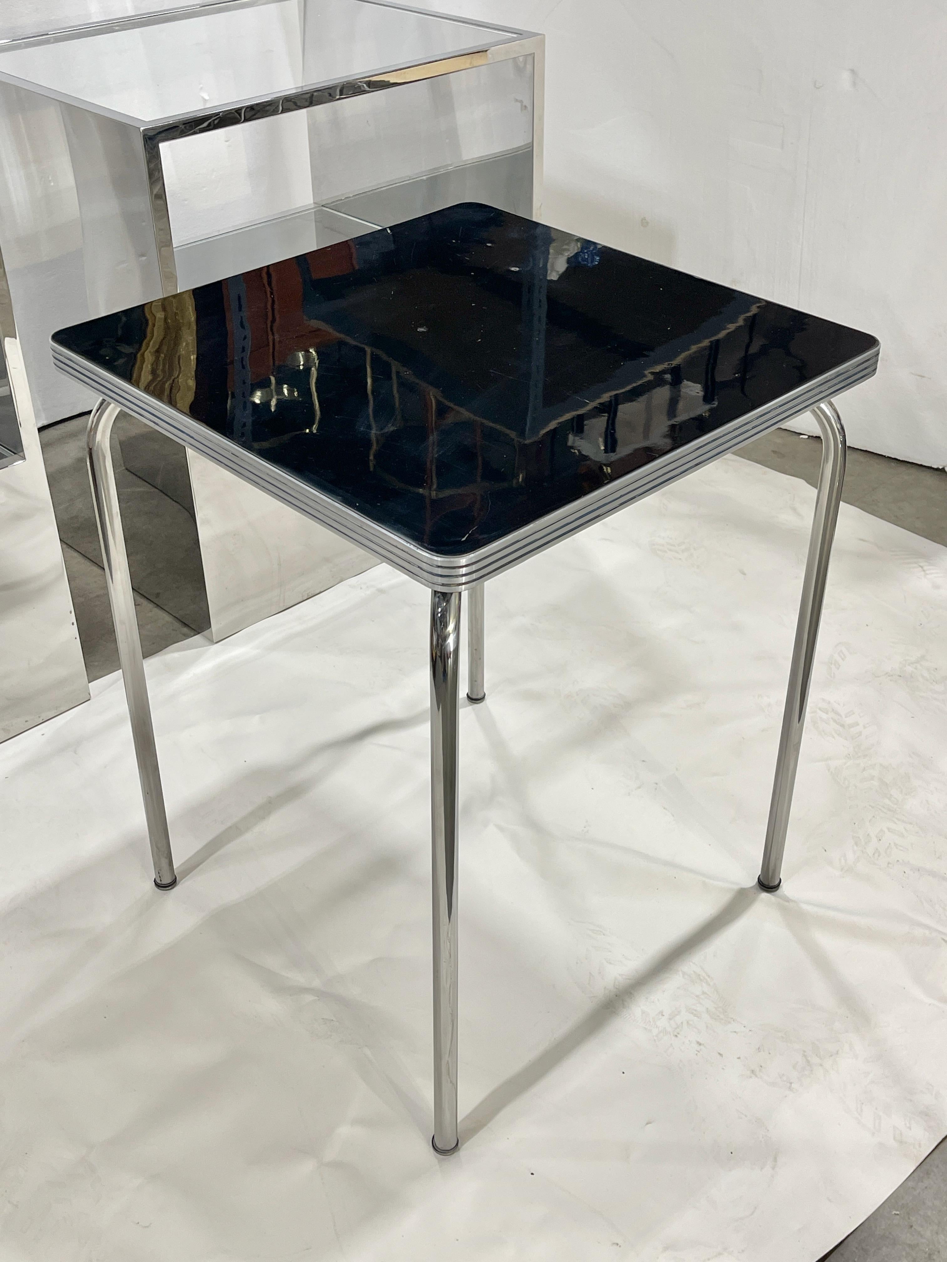 American Helene Curtis Art Deco Square Table For Sale
