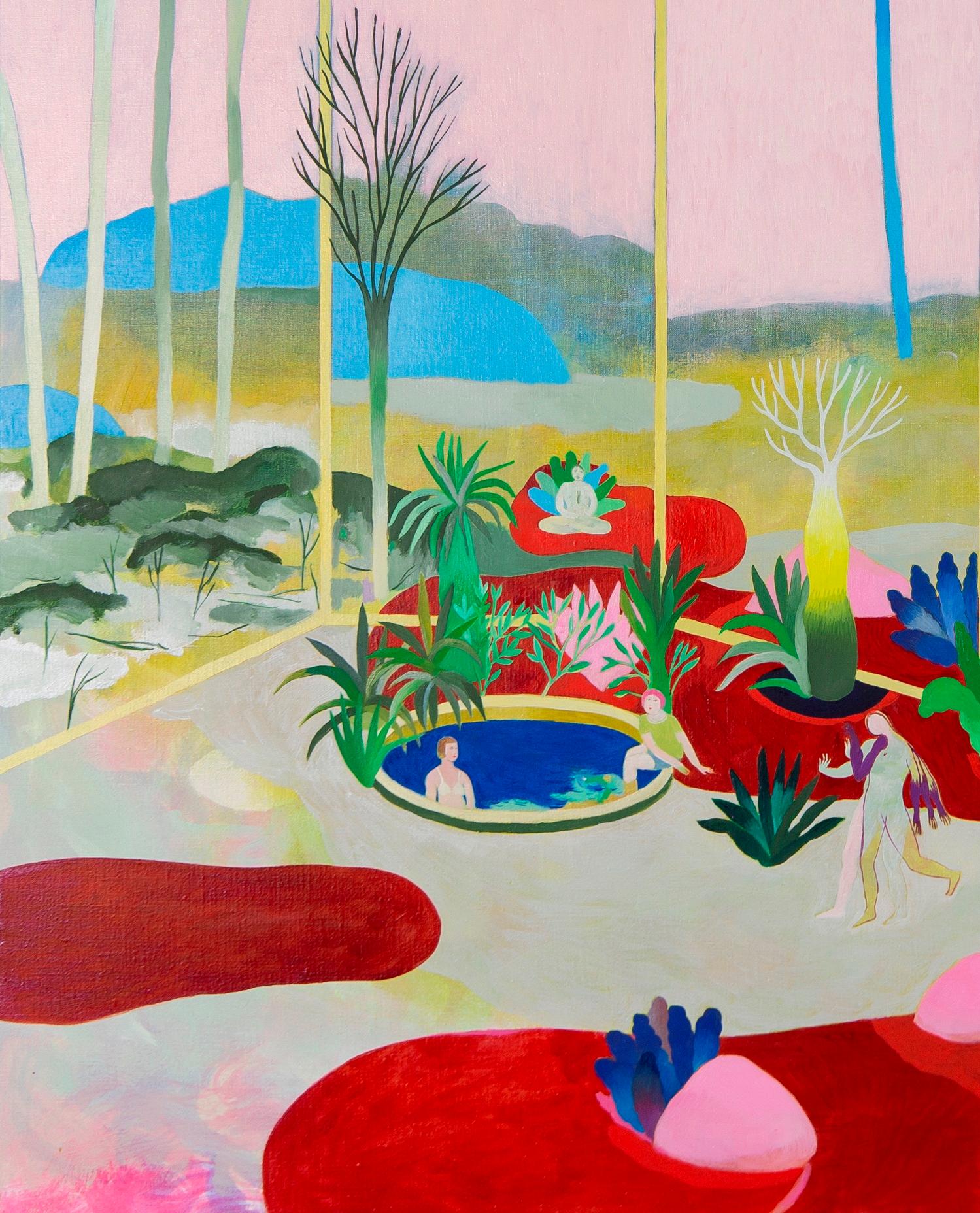 Rompere la regola #1 Hélène Duclos 21° secolo pittura paesaggio arte contemporanea in vendita 2