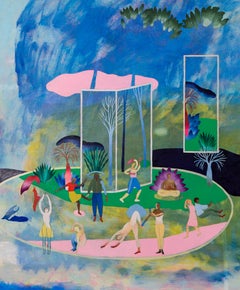 Rompere la regola #2 Hélène Duclos 21° secolo pittura paesaggio arte contemporanea