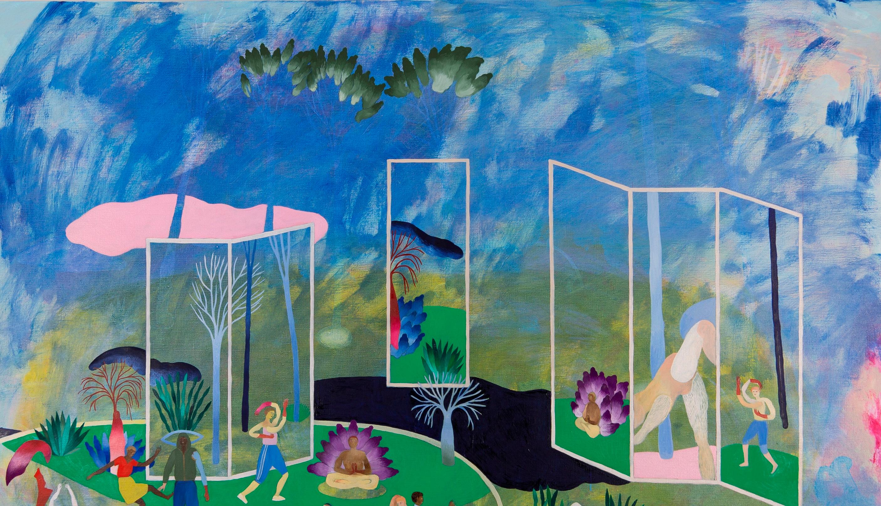Rompere la regola #2 Hélène Duclos 21° secolo pittura paesaggio arte contemporanea in vendita 3