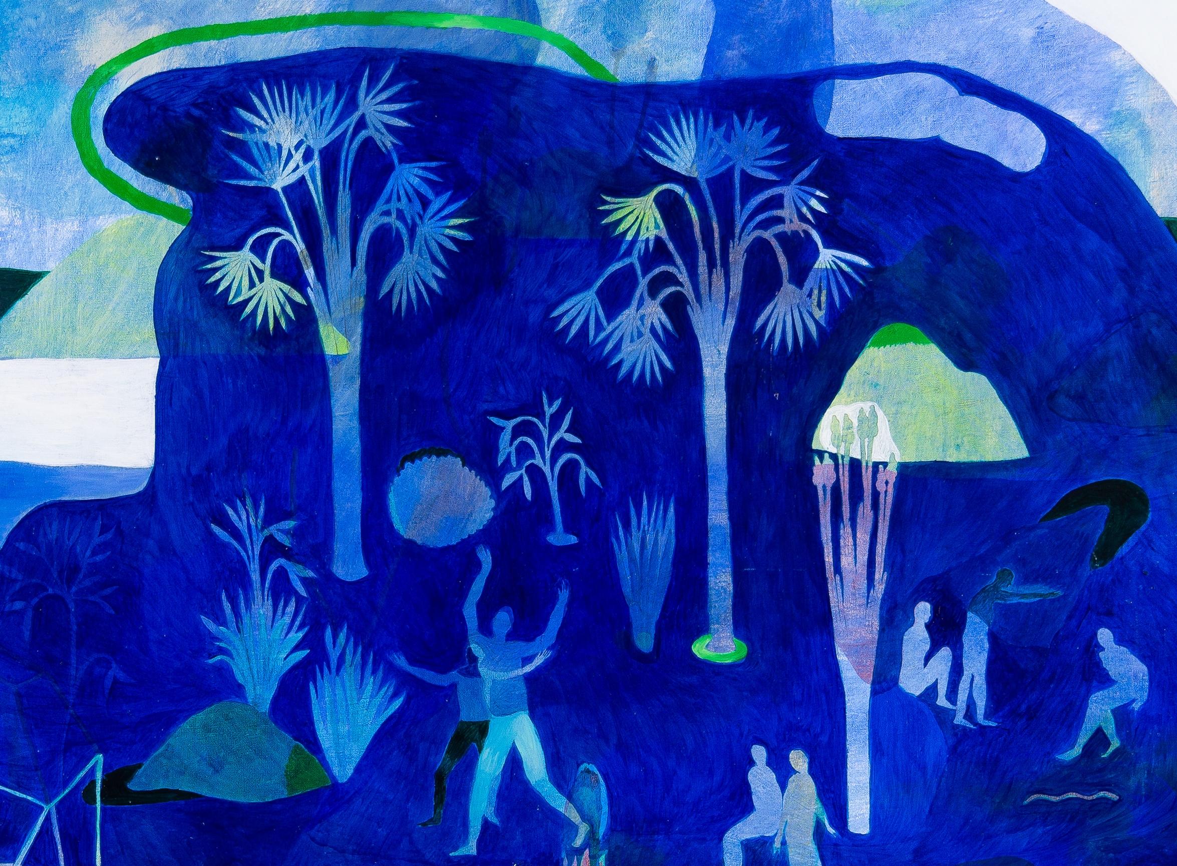 Die Dinge aus der Ferne betrachten #1 Hélène Duclos 21st Century Contemporary art blue 3