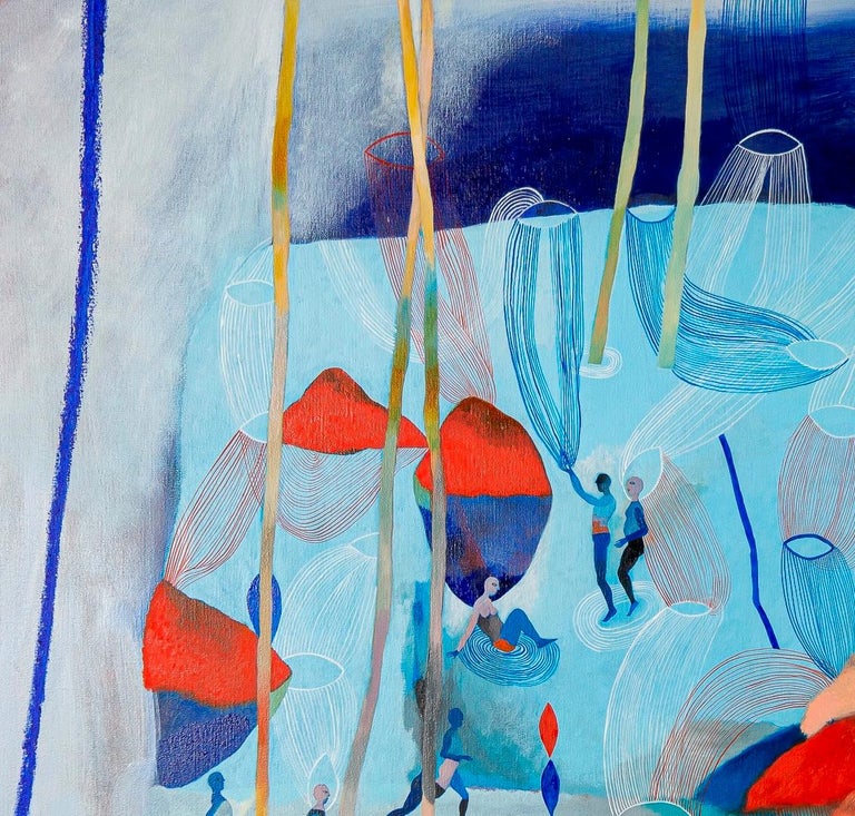 No extenuating circumstances #1 Hélène Duclos 21st Century Contemporary art blue For Sale 1