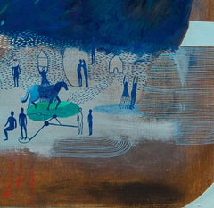 Take some fresh air #2 Hélène Duclos 21st Century painting Contemporary art blue