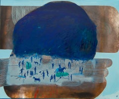 Take some fresh air #2 Hélène Duclos 21st Century painting Contemporary art blue